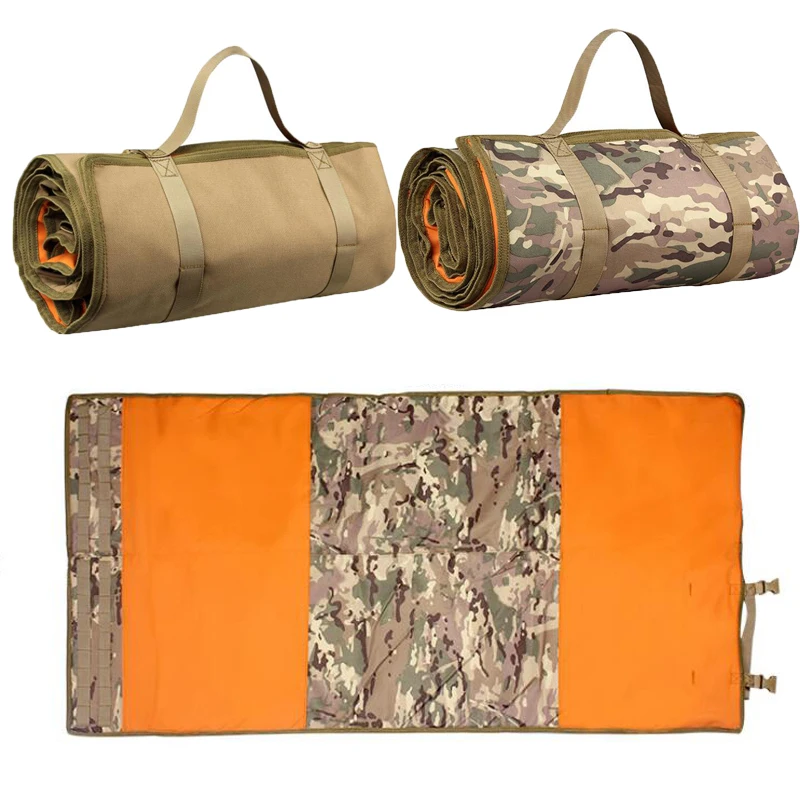 Тактический коврик для стрельбы легкий свернутый CP Камуфляжный кемпинга