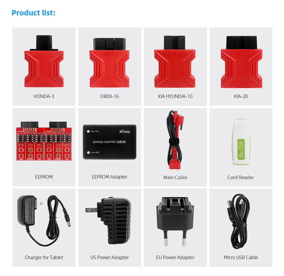 Продвижение XTOOL X100 PAD авто ключ программист одометр коррекция OBD2 автомобильный диагностический инструмент обновление Oneline