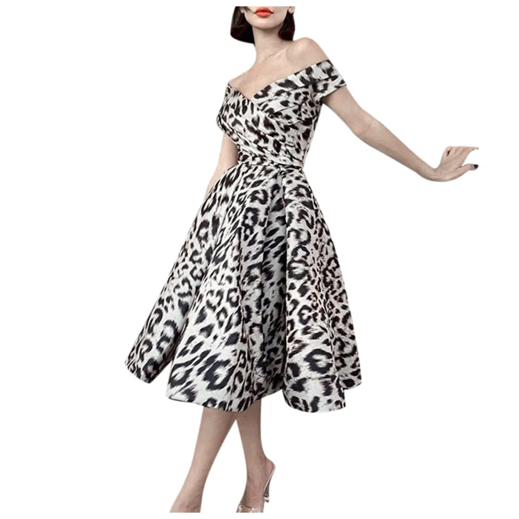 Сексуальное платье с открытыми плечами для женщин элегантное вечернее V образным