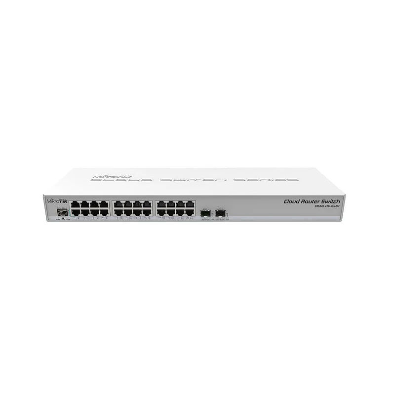 

MikroTik CSS326-24G-2S+RM Network Switch 24 port Gigabit Ethernet with 2 SFP + ports, Intelligence network management