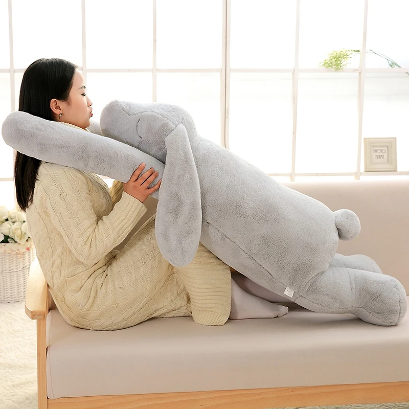 Новинка Лидер продаж мягкая плюшевая кукла кролик на длинной руке забавная