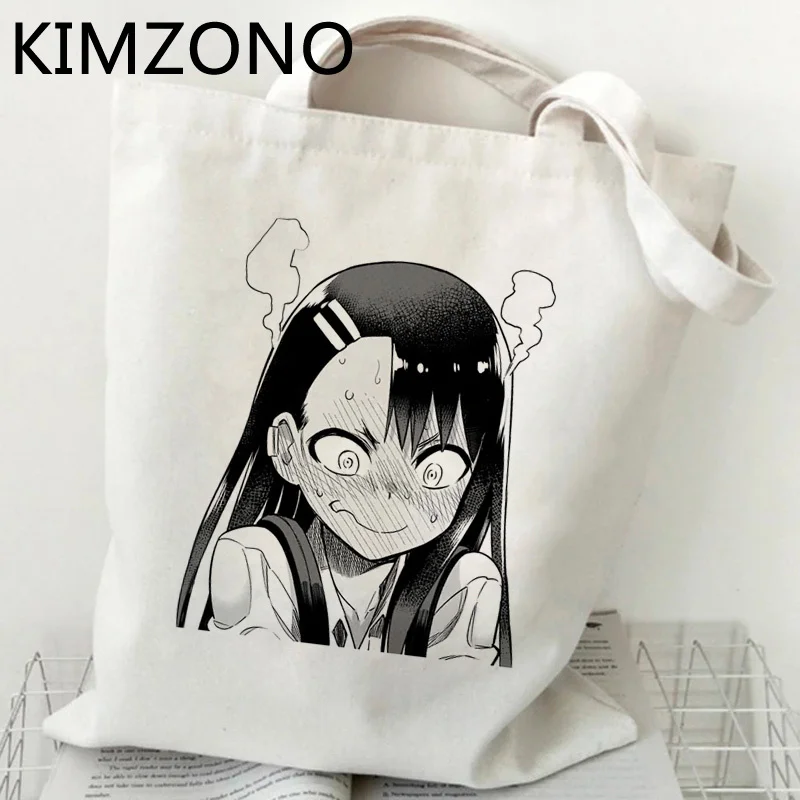 

Сумка для покупок Nagatoro, холщовый мешок для покупки продуктов, хлопковая сетчатая тканевая сумка на ремне, многоразовые пользовательские