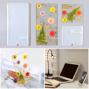 dm188 new phone holder epoxy resin mold cellphone bracket mobile stand silicone mould diy craft jewelry making casting tools free global shipping