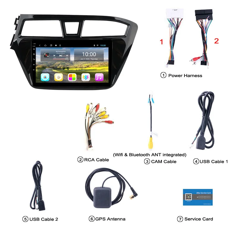 GPs навигатор для Hyundai I20 мультимедийный плеер на Android с большим экраном Wi Fi 4G Gps