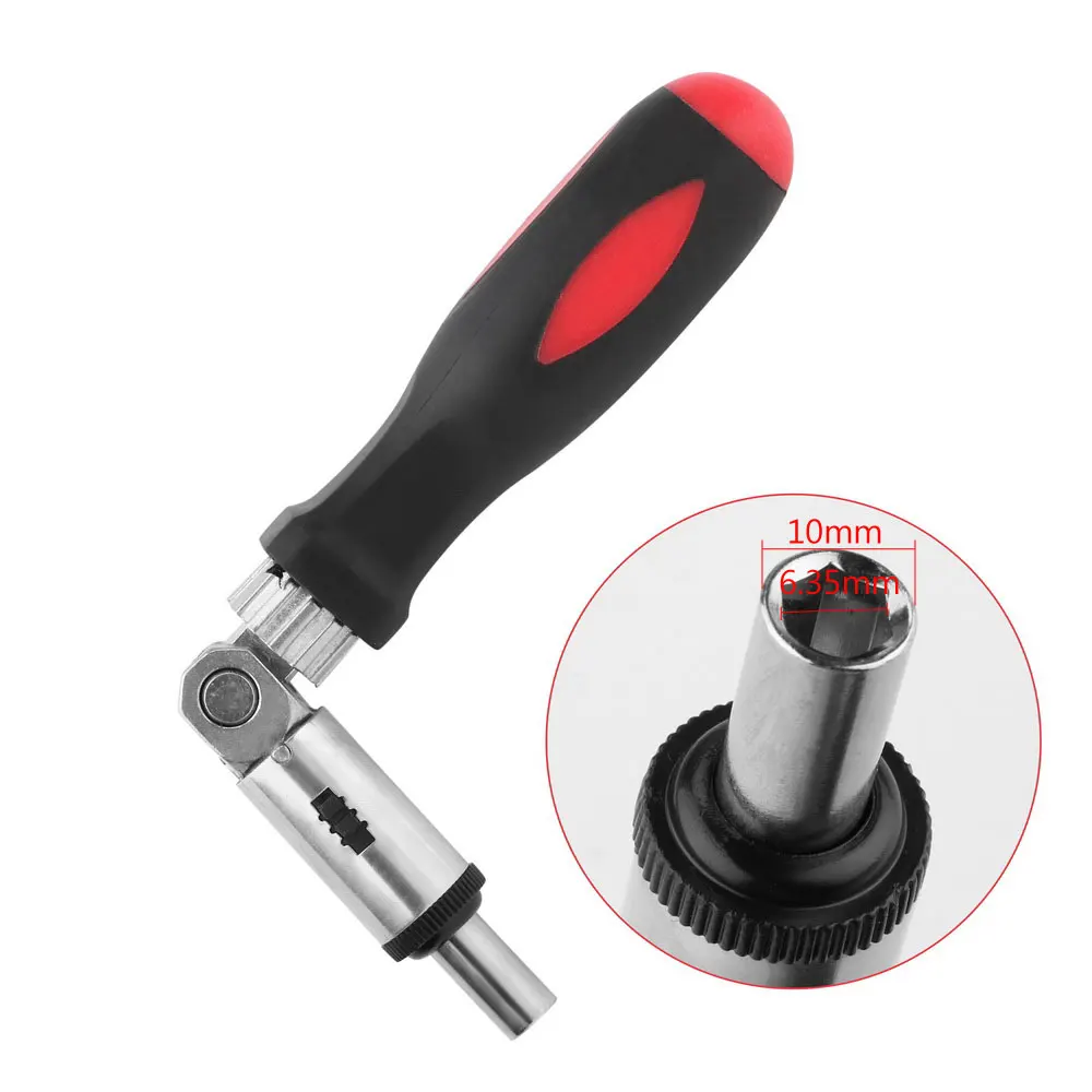

1/4 Inch Hex Wrench Screwdriver Socket 180 Degree Adjustable Positive And Negative Direction Ratchet Screwdriver