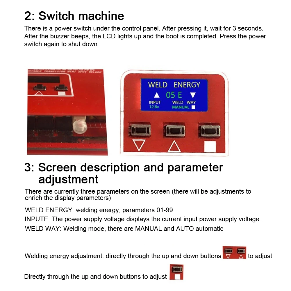 

18650 Battery Portable Transistor DIY Auto Off Safe Universal LCD Display Handheld Household Mini Spot Power Tools PCB