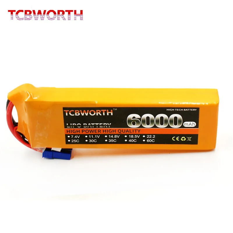 3s RC LiPo батарея 11 1 V 6000mAh 25C 35C 60C для самолета вертолета квадрокоптера автомобиля