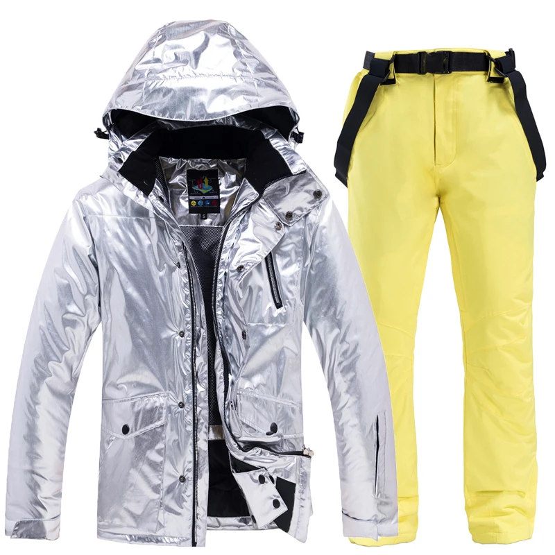  30 комплектов для сноуборда мужские и женские яркие куртки брюки очень теплая