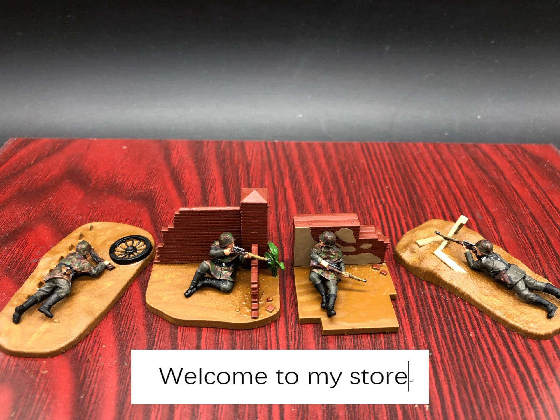 

SUPER mini figure painted 1/72 Germman soldiers snipers 4pcs/set