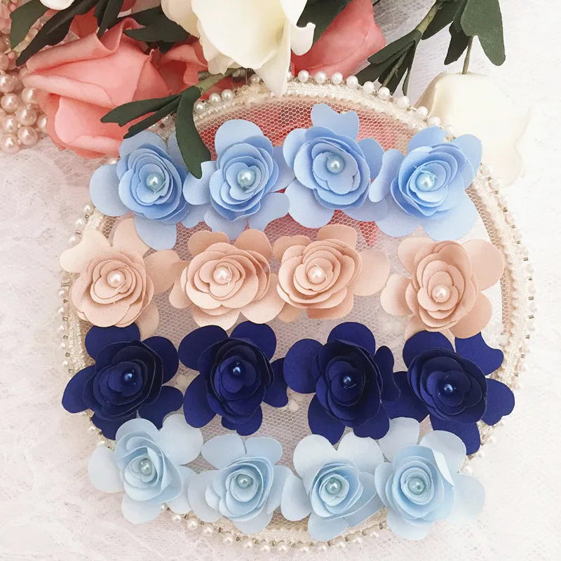 50 шт./1 упаковка разноцветные 3D маленькие цветы одежда головные уборы домашние