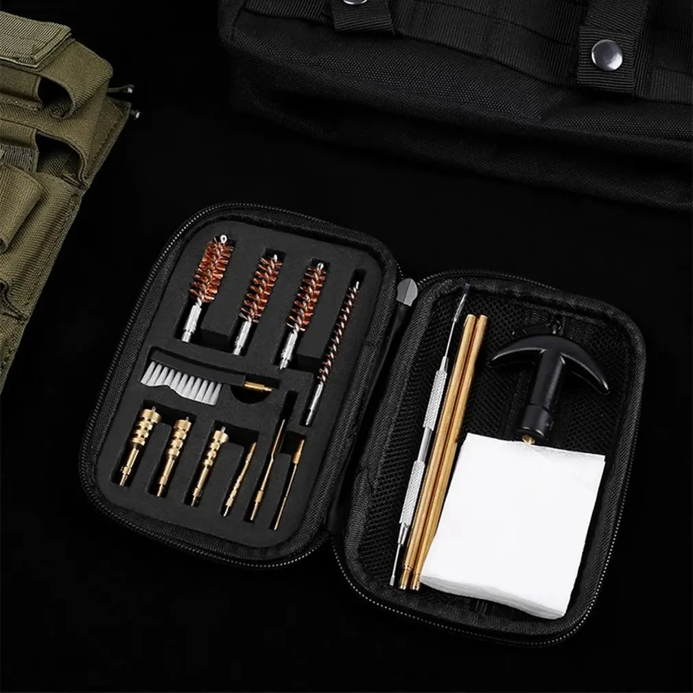 

16pcs Cleaning Rod Brass Cloth Holder Slotted Tip Cleaning Tool For Professional Cleaning Kit Barrel Brush Part