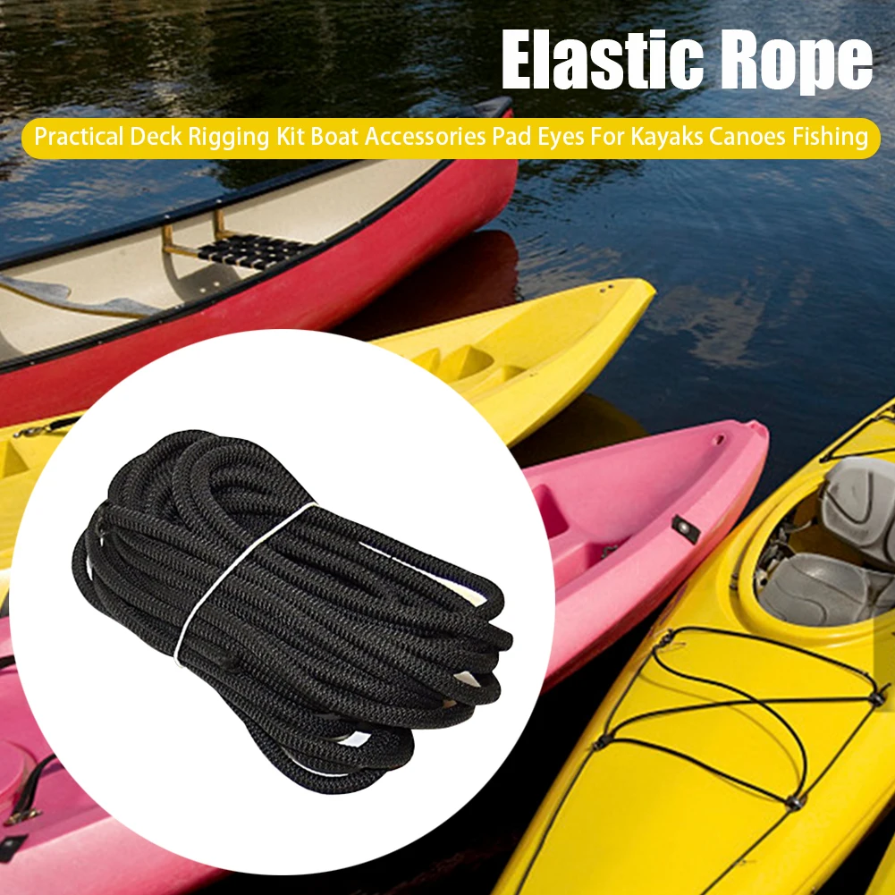 

Marine Boat Accessories Practical Deck Rigging Kit Pad Eyes Screws For Kayaks Canoes Bungee Tie Down Nylon Water Sports Fishing