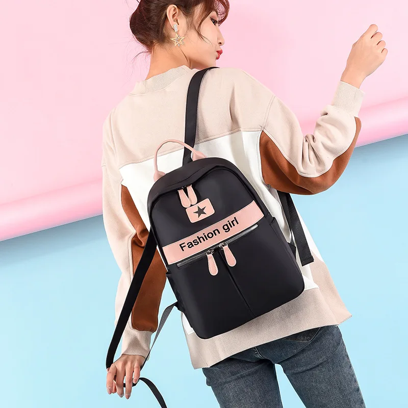 Модный женский рюкзак из ткани Оксфорд для молодых девушек новый с защитой от