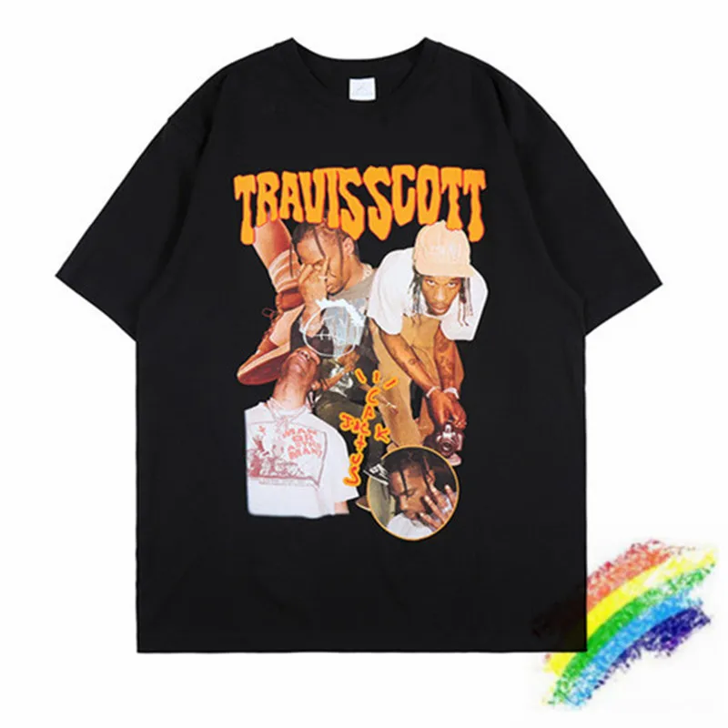 

Digital Printing Cactus Jack Travis Scott T Shirt Men Women Tees