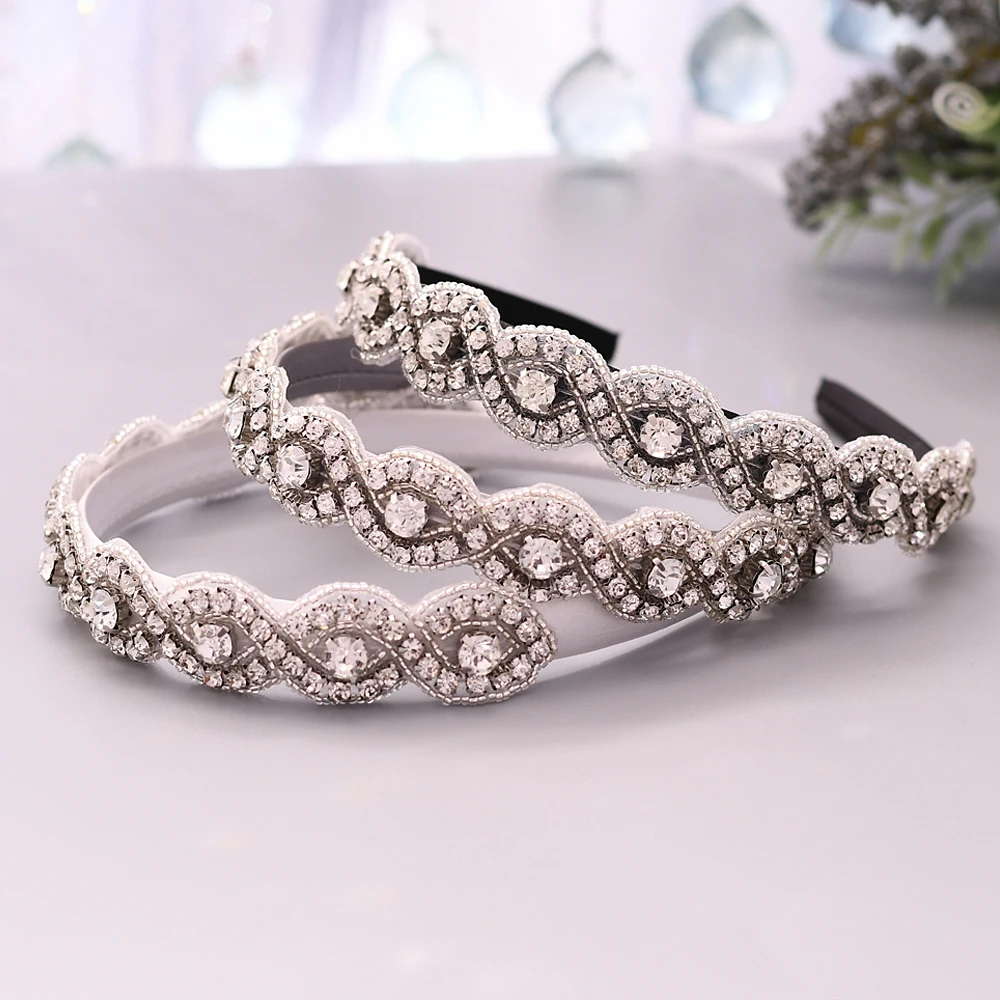 

Baroque Hair Accessories Rhinestone Wedding Headband Bridal Stone Hairband Fashion Women Headhoop Vintage Baroque Tiara Headwear