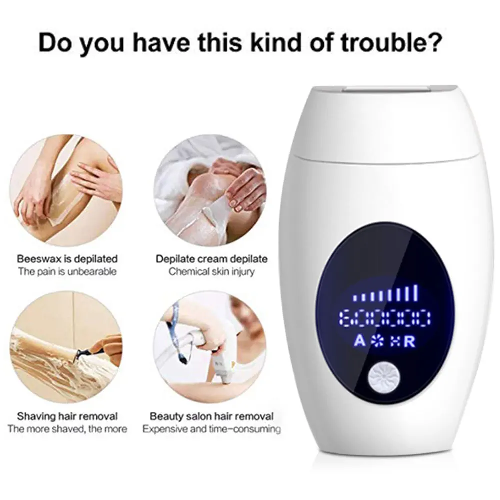 Фотоэпилятор портативный безболезненный для удаления волос IPL 600000