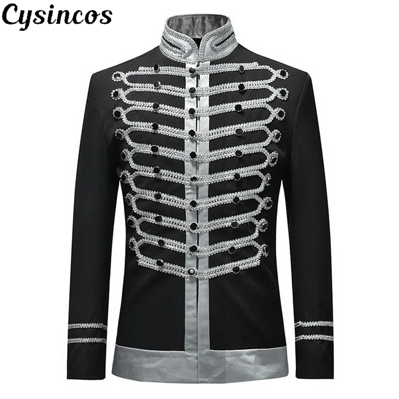 Мужская Готическая куртка CYSINCOS туника в стиле стимпанк винтажное пальто панк