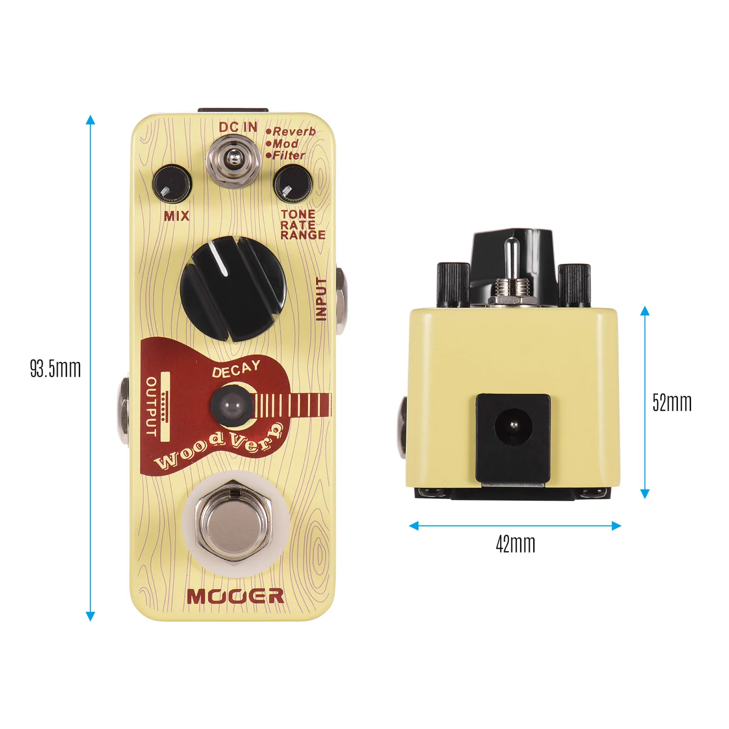 Mooer Reecho Micro Mini Digital задержка педаль эффектов для электрогитары режимы True Bypass