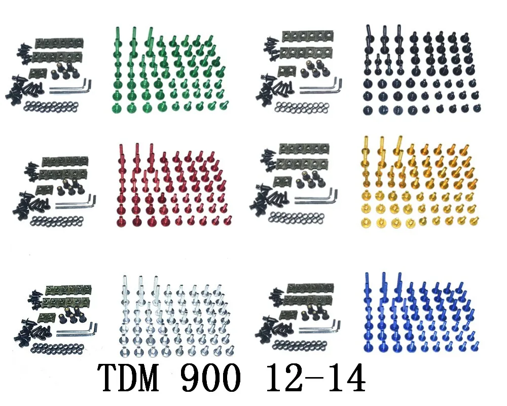 

Motorcycle Complete Fairing Bolts Kit Bodywork Screws For Fit YAMAHA TDM 900 2012-2014