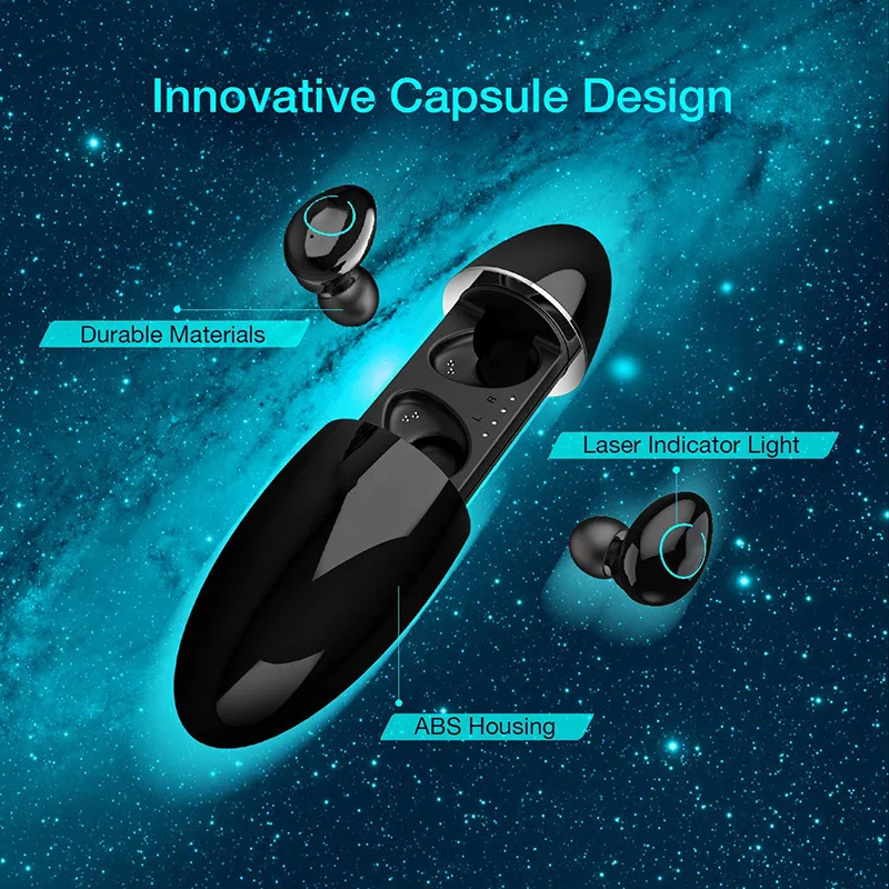 FOOVDO TWS наушники вкладыши 5 0 Беспроводной Bluetooth 3D объемное звучание музыки