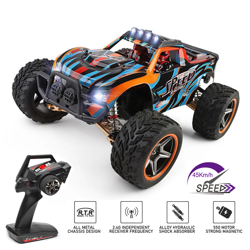 

JTY Toys 45km/h RC Truck 1:10 High Speed Remote Control Trucks Off-Road Buggy Bigfoot 4WD Radio Control Cars For Children Adults