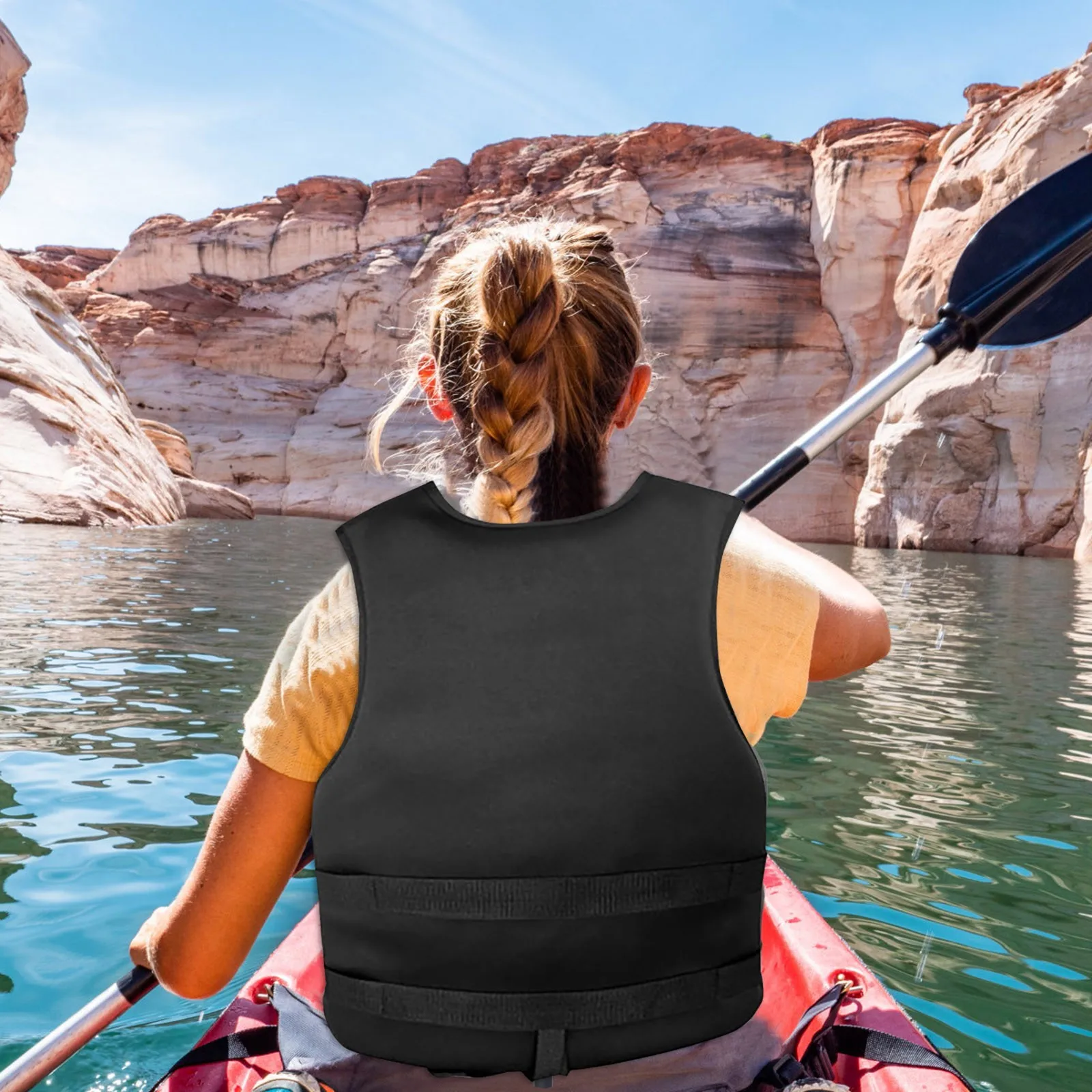 Спасательный жилет из полиэстера для взрослых ткани Оксфорд водных видов спорта