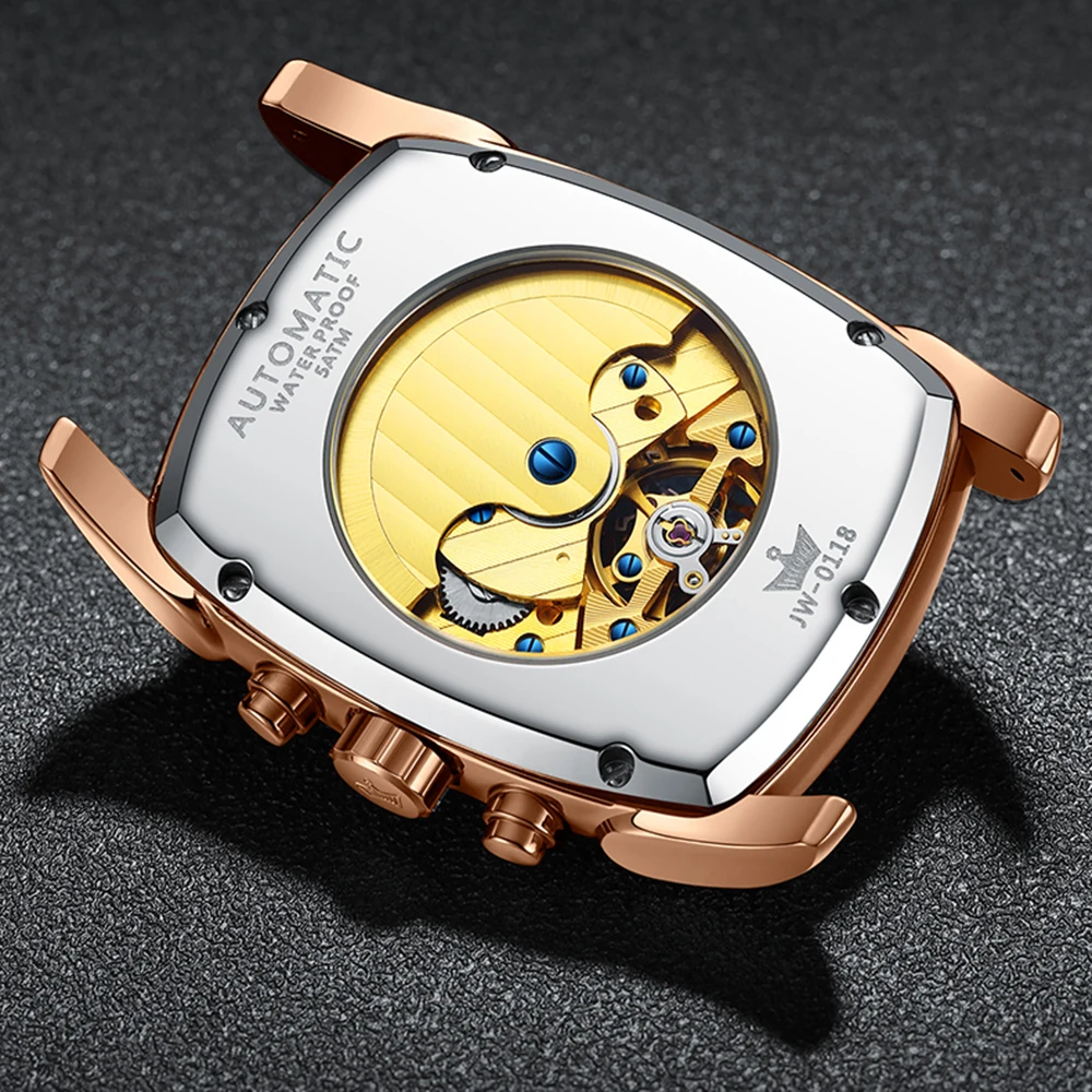 Часы мужские механические водонепроницаемые 5 бар из нержавеющей стали