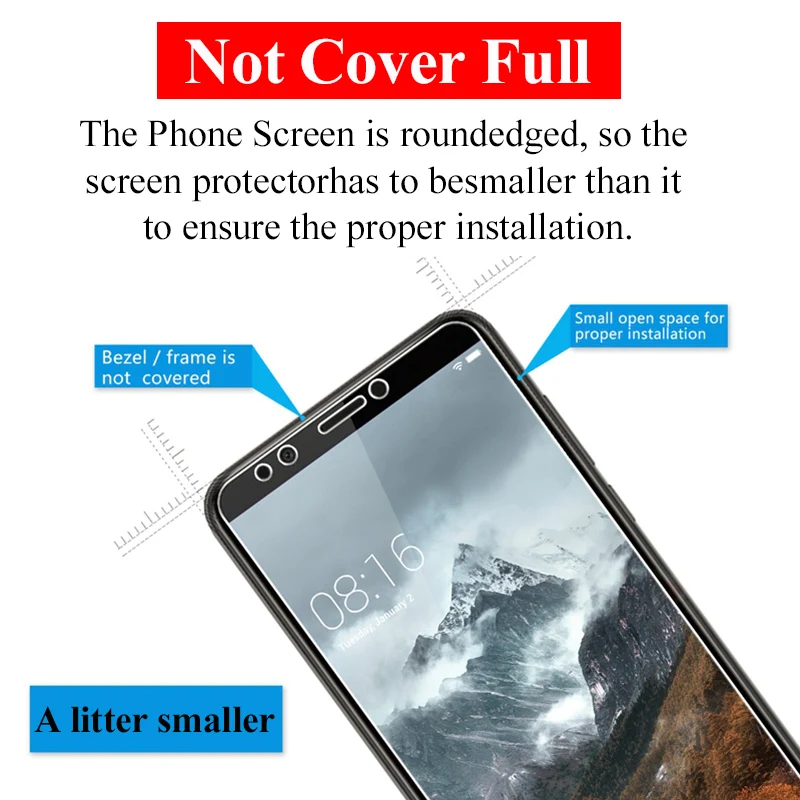 Защитное стекло для huawei y5 y6 y7 Prime Y9 2018 y3 2017 y 5 6 ii закаленное huawey y6prime 6y verre tremp лист