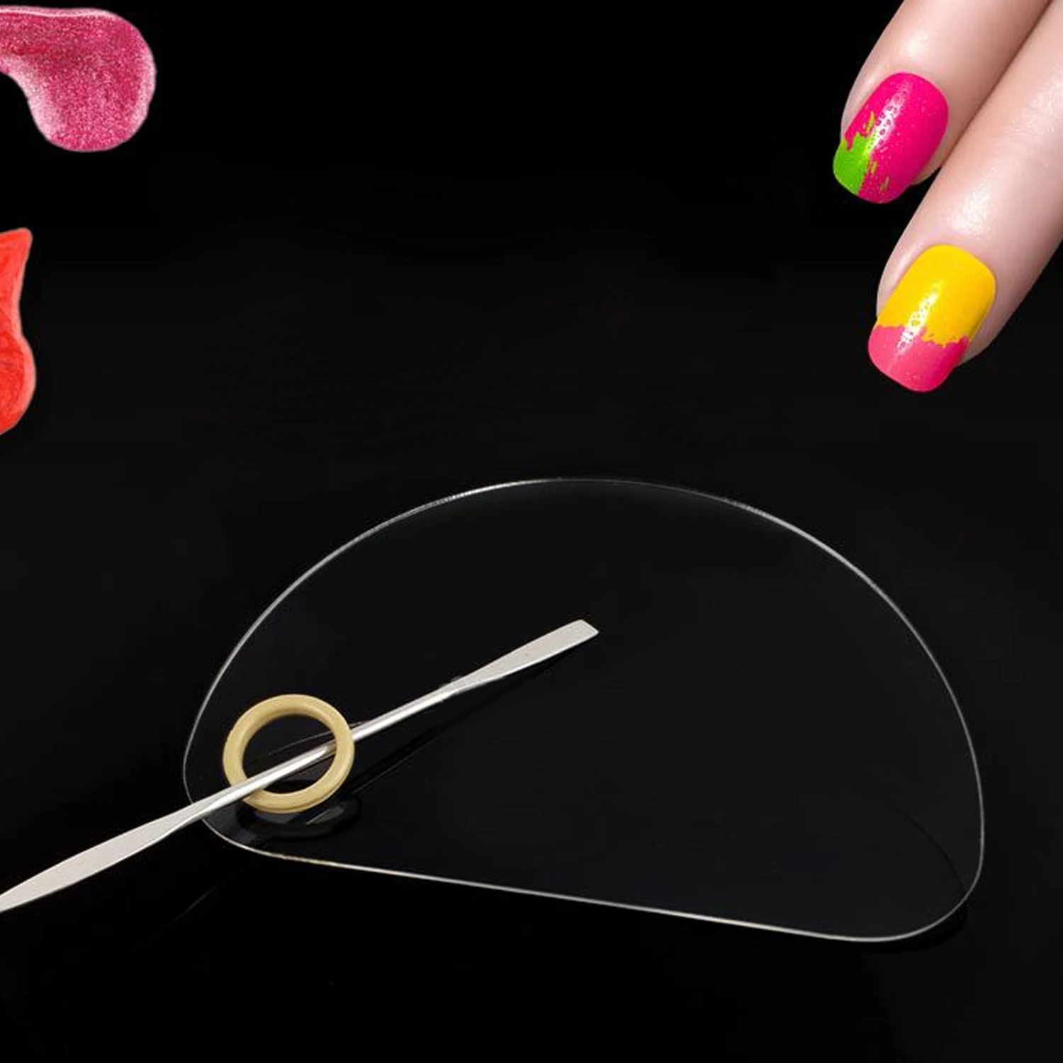 1 шт. прозрачная акриловая палитра теней для век Тональная основа консилер пудры