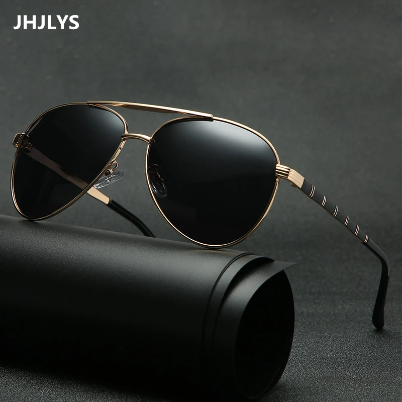 Овальные Солнцезащитные очки мужские Поляризованные крупные зеркальные