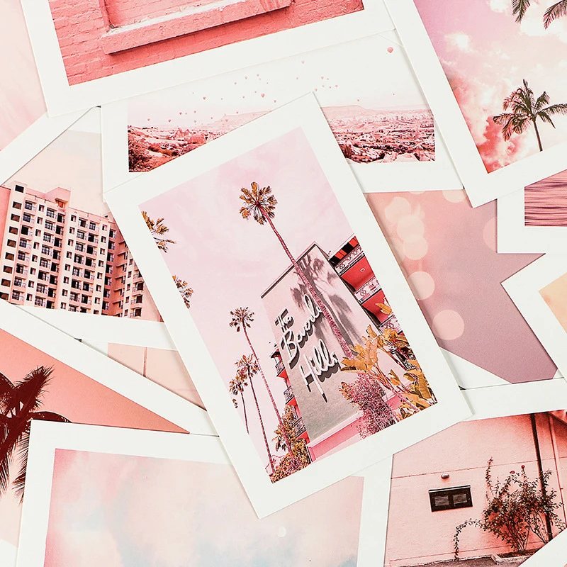 30 шт. розовая морская карта мира многоцелевой Скрапбукинг вечерние приглашения