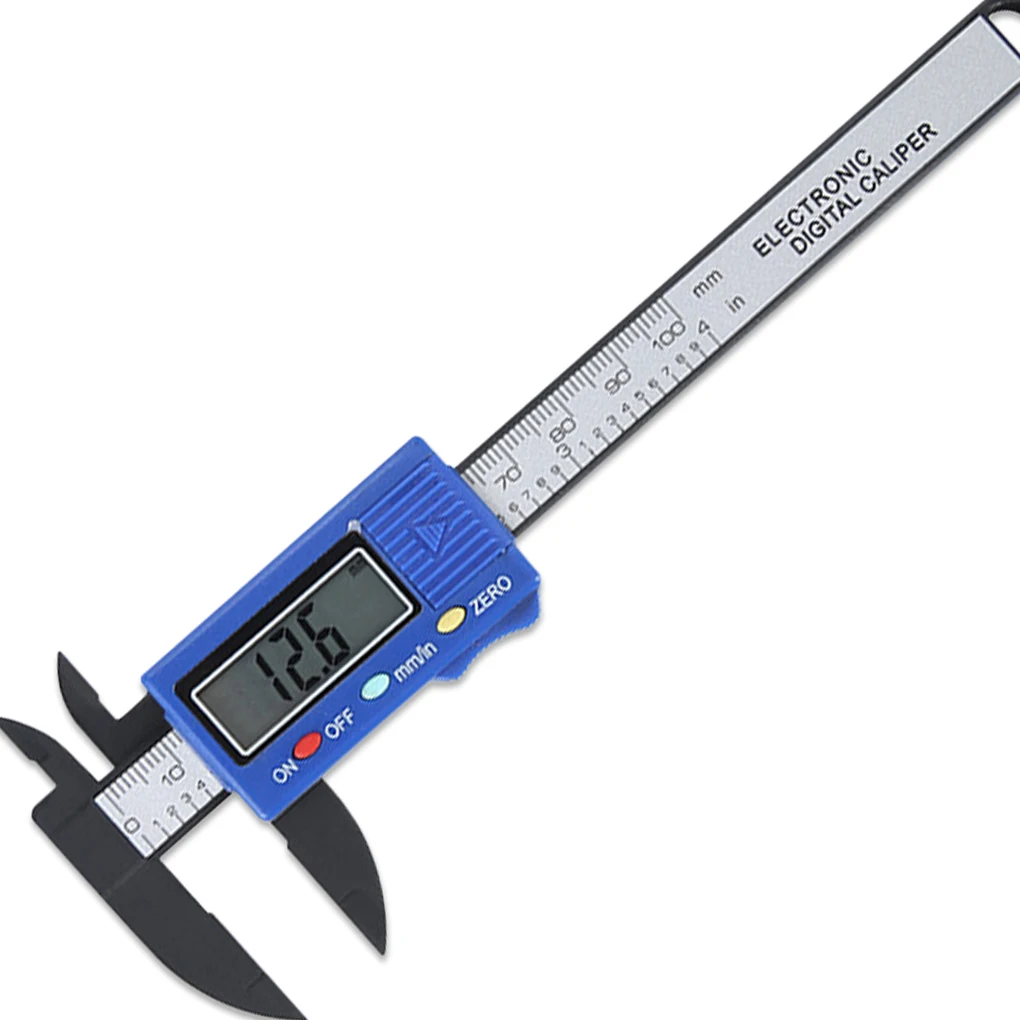 

Vernier Caliper 0-100mm Depth Measuring Micrometer Diameter Length Ruler Plastic Gauge Inch/mm Electronic Vernier Caliper 0.1mm