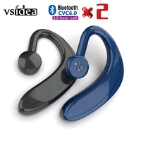 binaural stereo business wireless headset bone conduction is not in the ear driving earphones large battery touch buttons