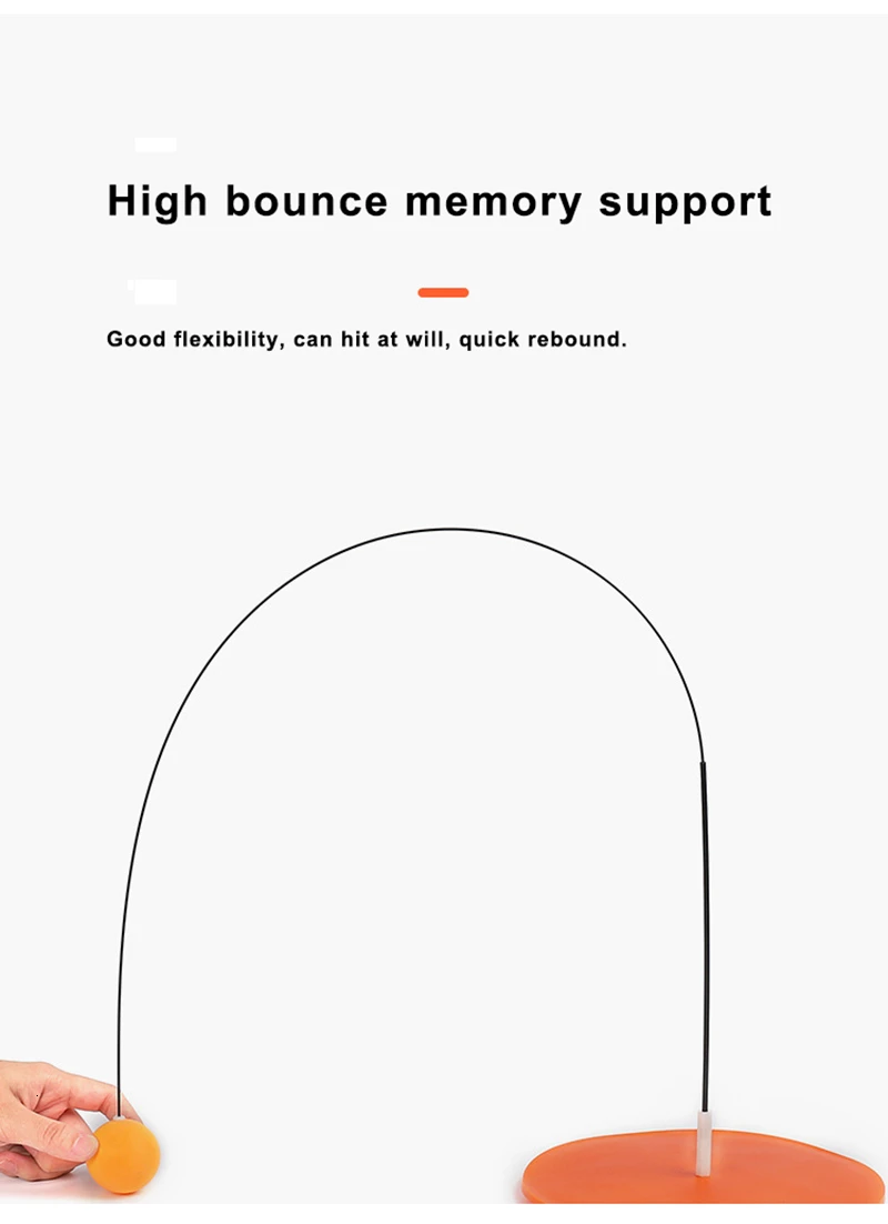 Портативный тренажер для настольного тенниса тренер пинг понга Эластичность