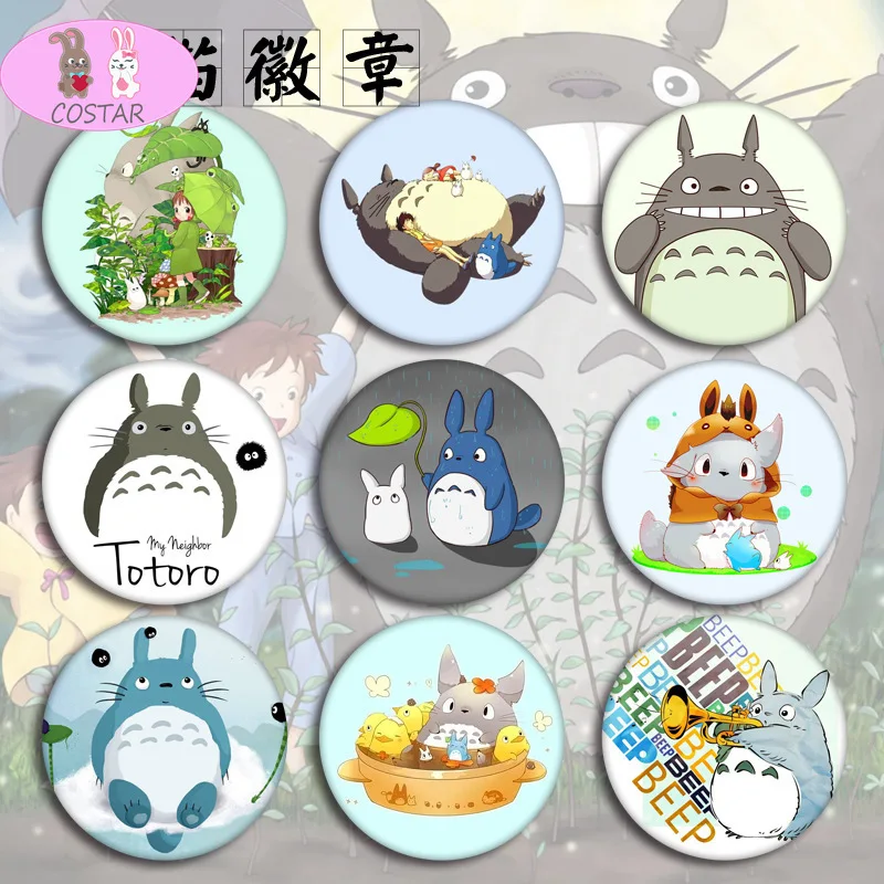 

1 PCS Totoro Cartoon cute Icons Acrylic Badges for Backpack Badges Clothes Plastic Badge Kawaii Pin brooch Badge