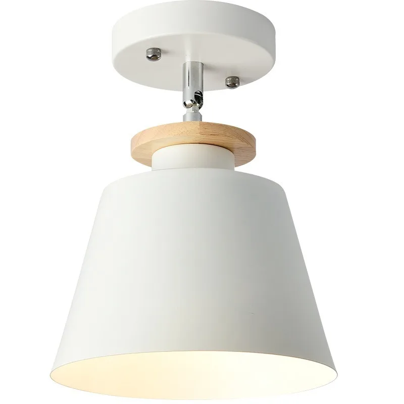 

LED Ceiling Light Iron Wood ceiling lamps Nordic Modern Ceiling Lamp for Living Room Bedroom Decoration Fixture Corridor WF