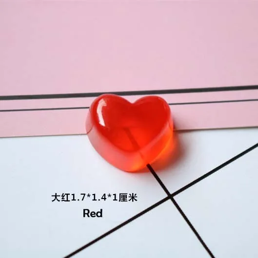 100 шт Искусственные Мягкие сахарные смолы flatback для модных ювелирных аксессуаров DIY рукоделие принадлежности чехол для телефона стикер - Цвет: Red