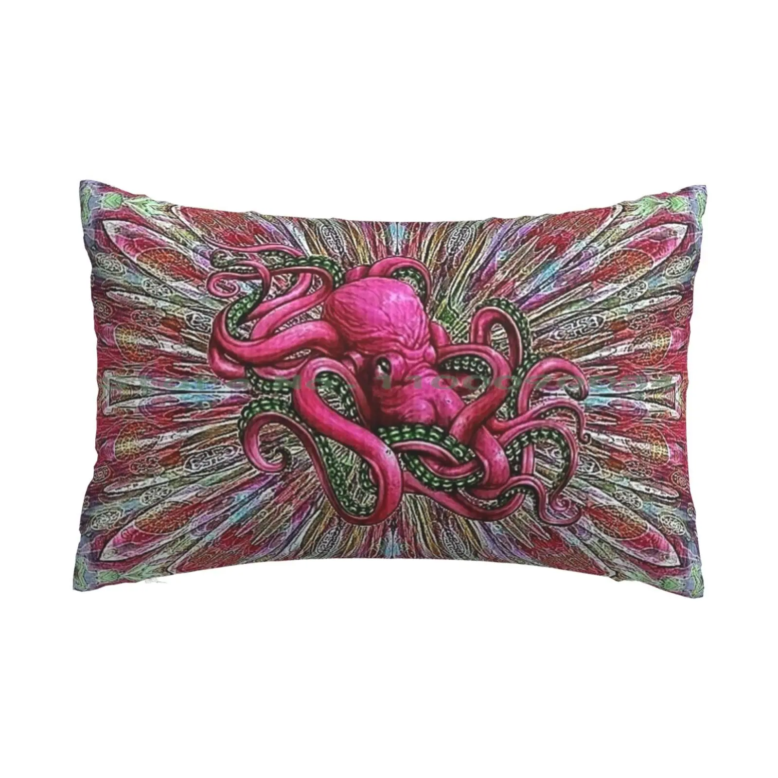 

Чехол-наволочка «Осьминог Кракен» с красочной геометрической мандалой 20x30 50*75, для дивана, спальни, магните марелли билштейн, быстрая достав...