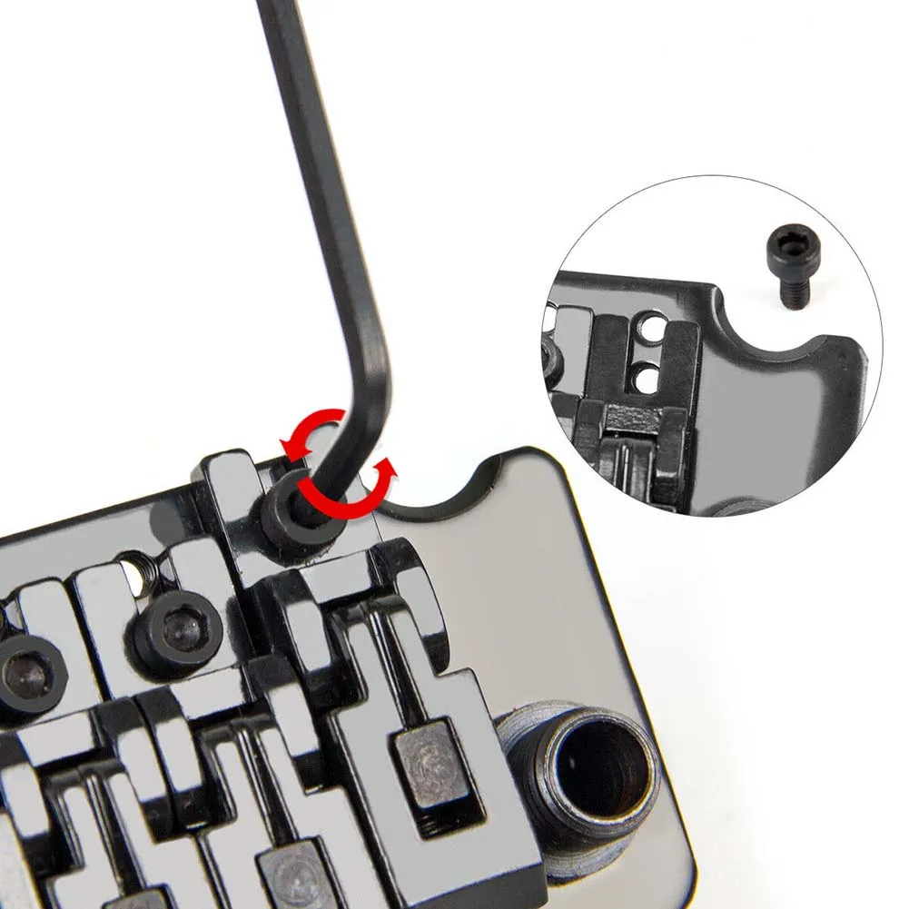 10 teilesatz tremolo brücke doppel verriegelung system gezogen set elektrische gitarre saiten brücke gitarre teile für floyd rose lic