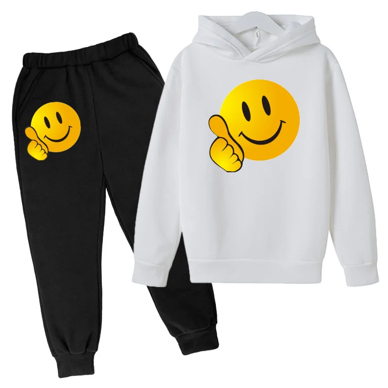 

Good Mood Smiley Smile Happy Hapiness Clothes Cartoon Hoodi Childrens Clothing Boys Hoodie Autumn Girls Kids Gift Casual Costume