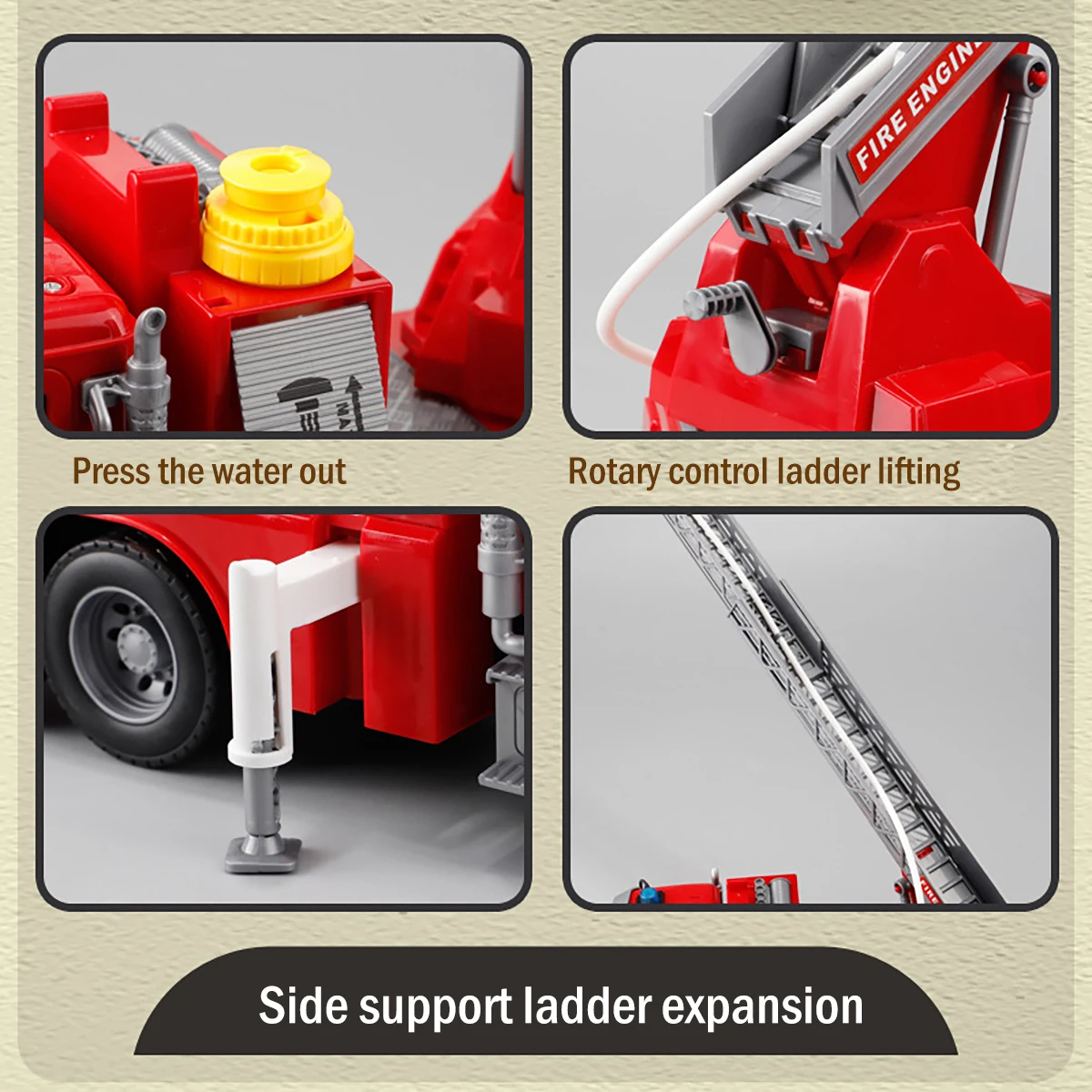 Детский классический инженерный автомобиль игрушечный кран со звуком и светом