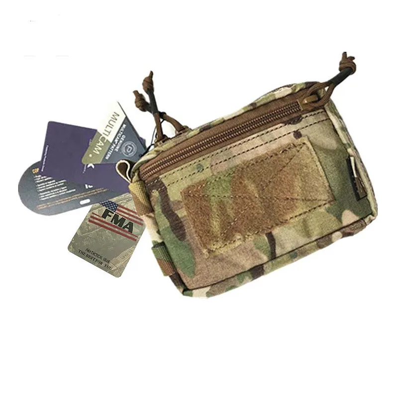 FMA Plug-in Debris Waist Bag Molle Pouch Tactical Military Hunting Airsoft Tools Bag Multicam Black Backpack