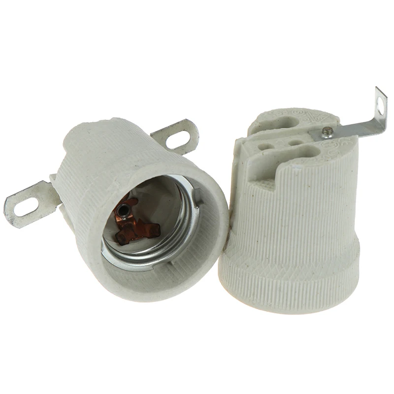 

E27 Vintage Lamp Base Ceramic Edison Lamp Fittings Socket Lamp Base Holder Accessory Fixing Bracket Large Screw Cap