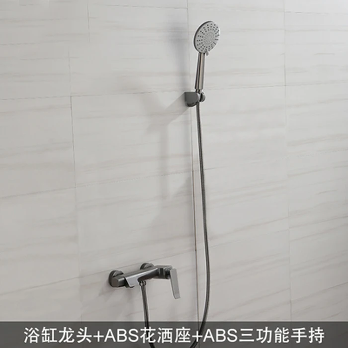 Темно серый цвет цветные для ванны смеситель ручного держания Насадки душа шланг