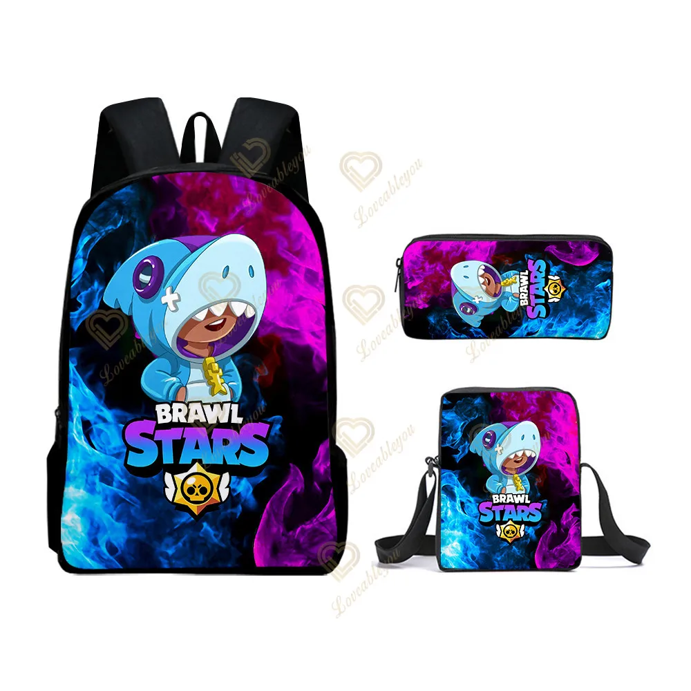 Набор из 3 предметов рюкзаков Леон Спайк ворона Базз Школьные сумки Сумки для