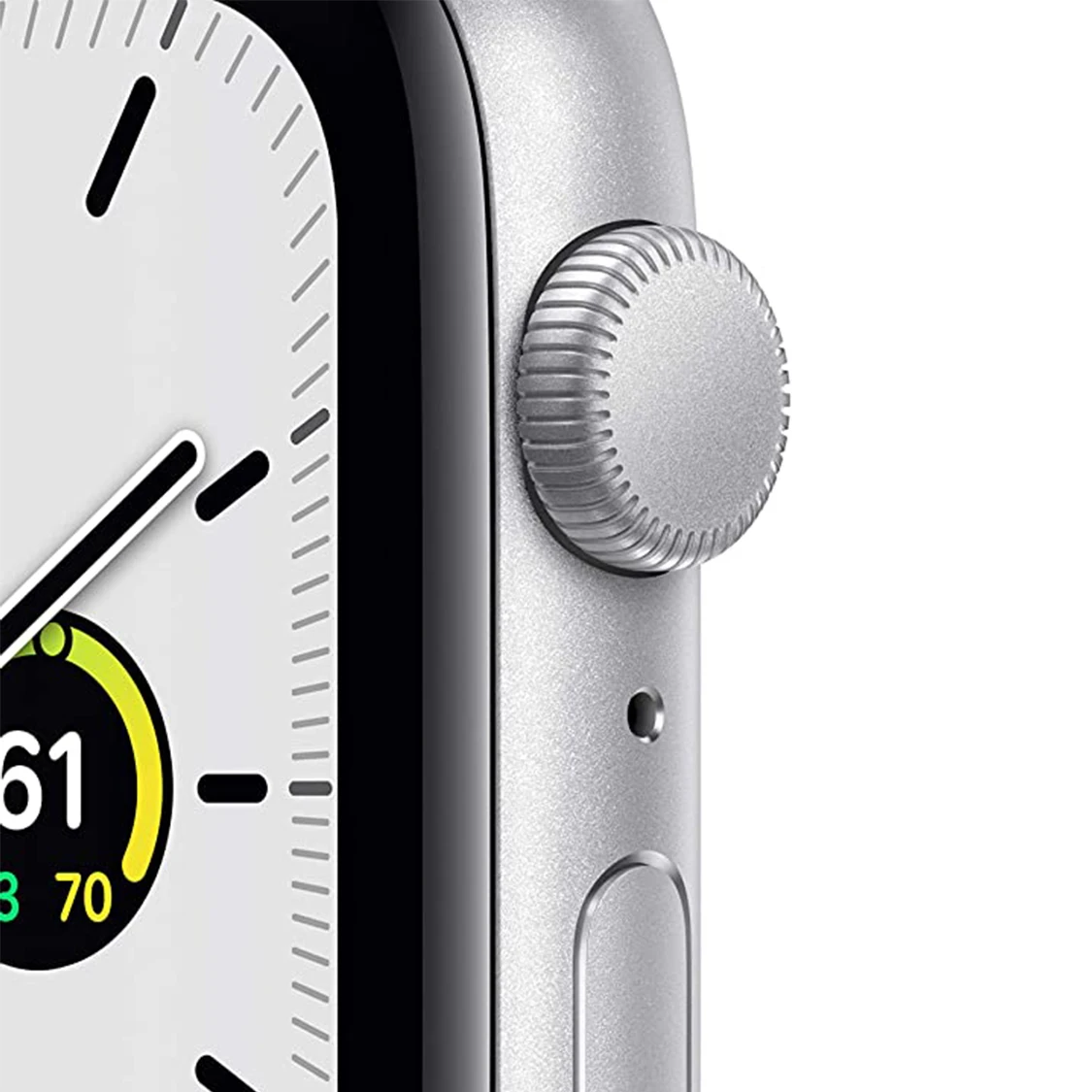 للبيع New Original Apple Watch SE (GPS, 40/44mm) - Silver Aluminum Case With White Sport Band