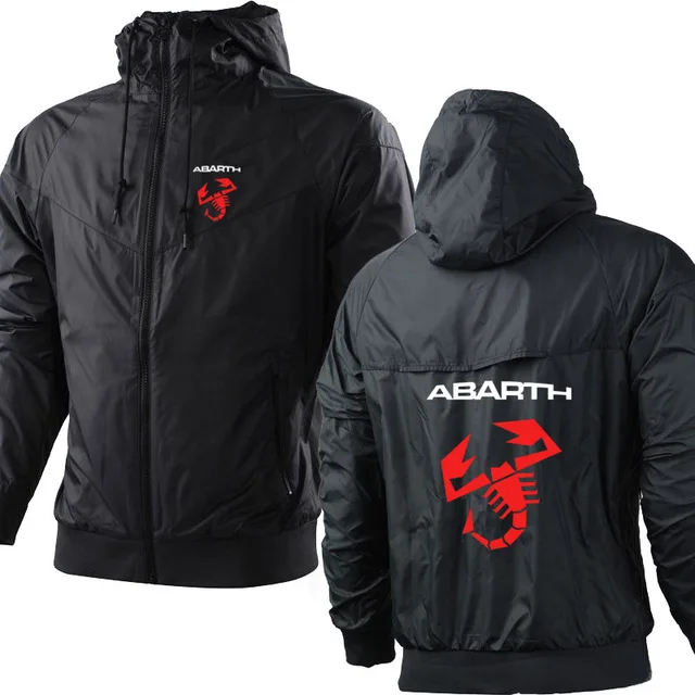 

2020 NEW Hoodies Men Abarth Logo Print Sweatshirt Men Hoodie Jacket Fashion Casual zipper Hoody Sweatshirt