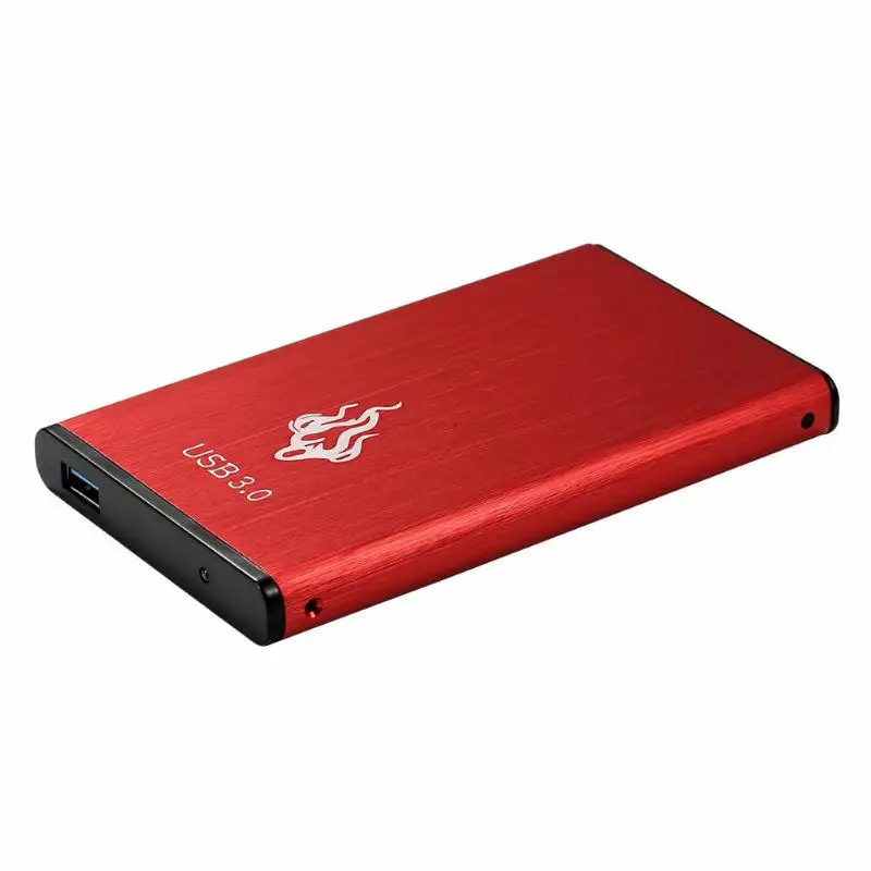 Красный 2,5 дюйма 2 ТБ/1 ТБ/500 Гб USB3.0 внешний жесткий диск SATA III устройство хранения памяти HDD для портативных ПК Внешние жесткие диски