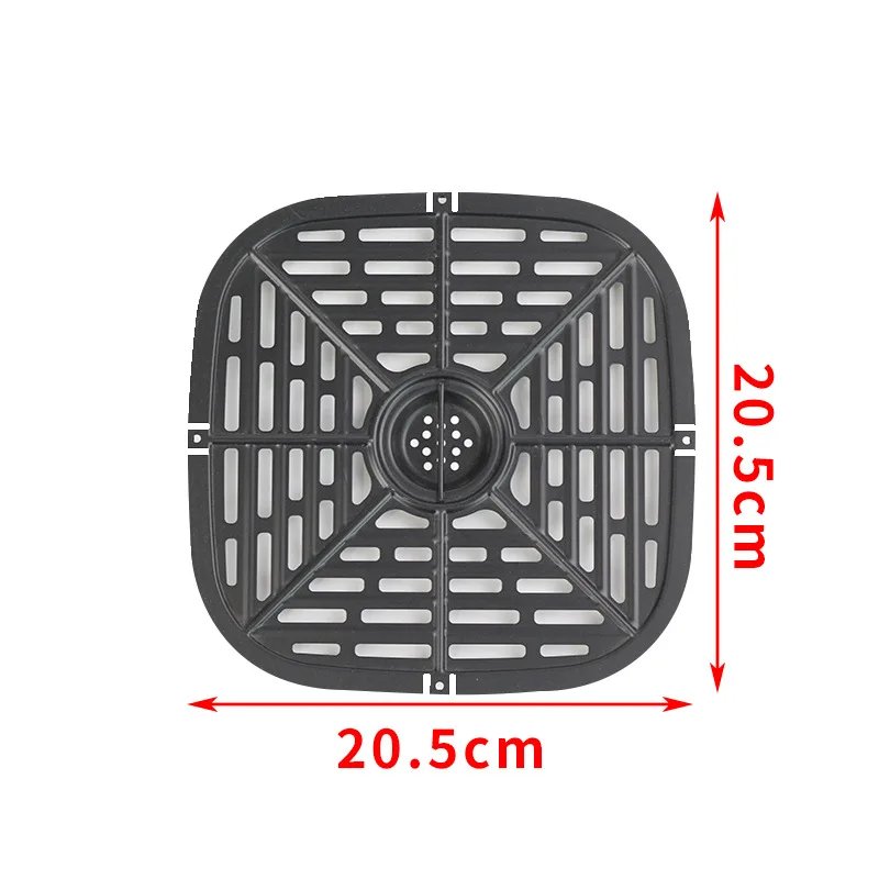 square air fryer accessories frying pan steaming pan grill pan 20 5x20 5cm air fryer pan replacement parts kitchen supplies free global shipping