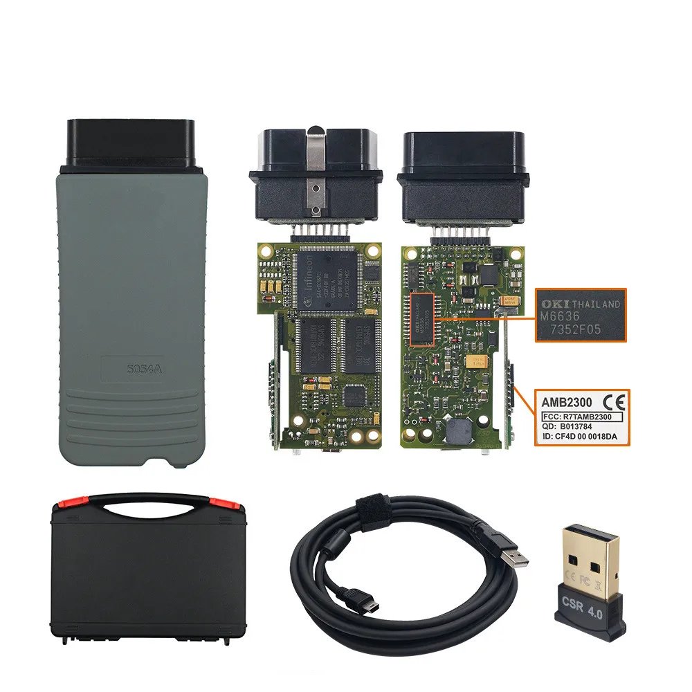 Автомобильный диагностический сканер AMB2300 Bluetooth 5054 V5.1.6 5054A 5.1.6 с генератором